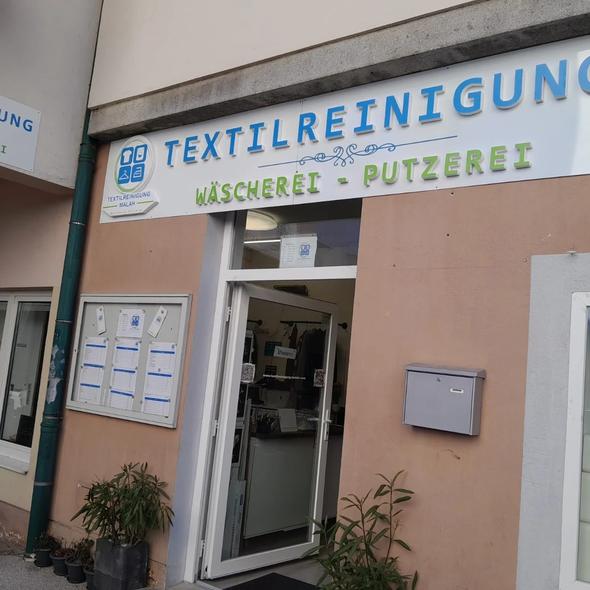 Textilreinigung Malah Ladenfront